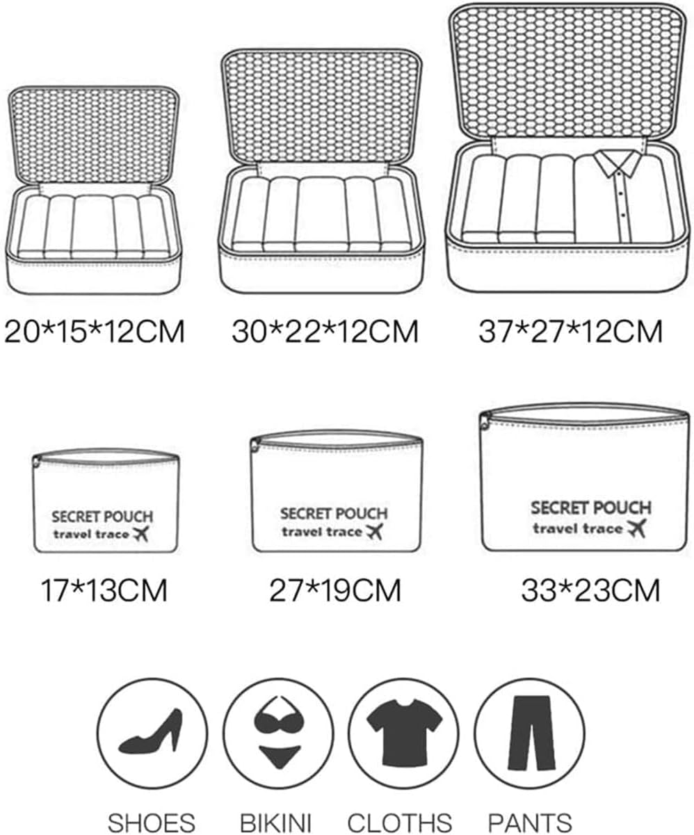 6-Piece Packing Cubes Set
