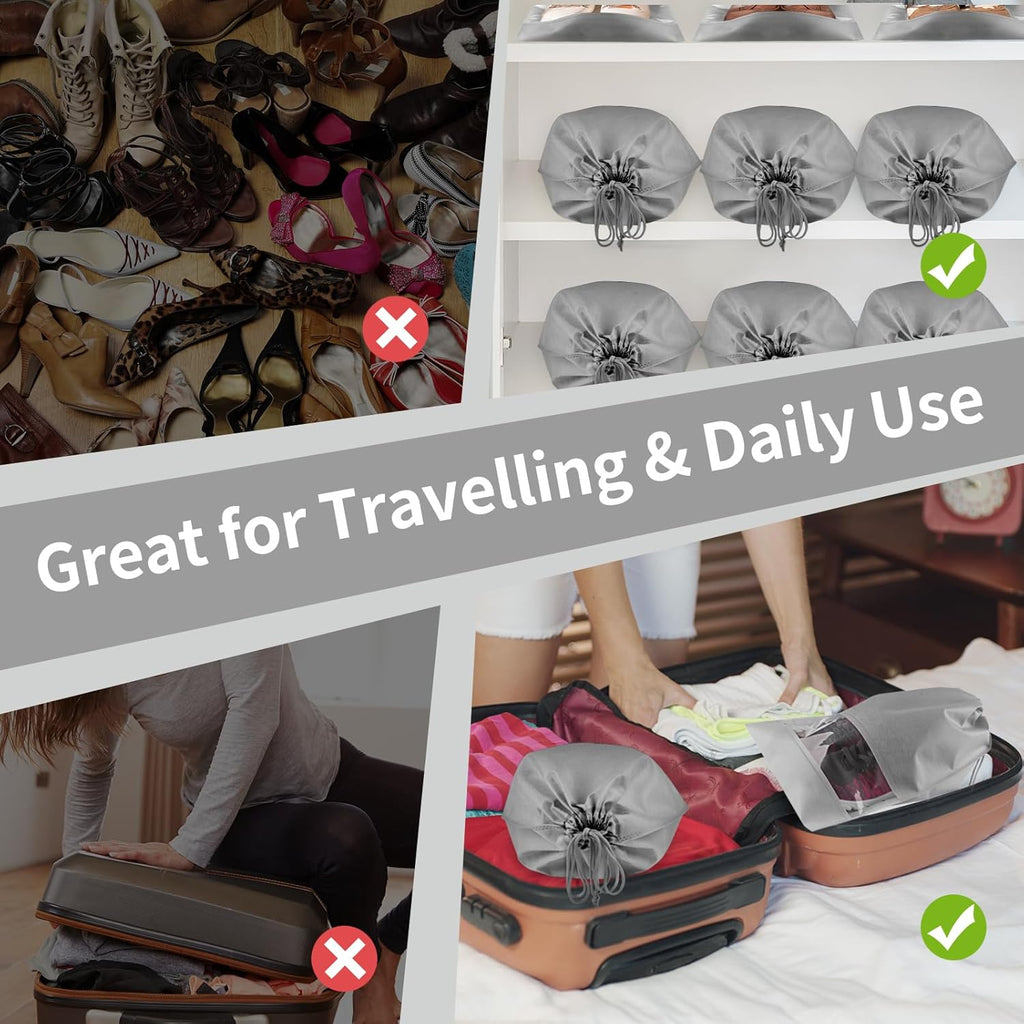 Shoe Bags for Travel - 16 Pack