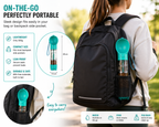 3-in-1 Pet Travel Water Bottle with Food Container & Poo Bag Dispenser