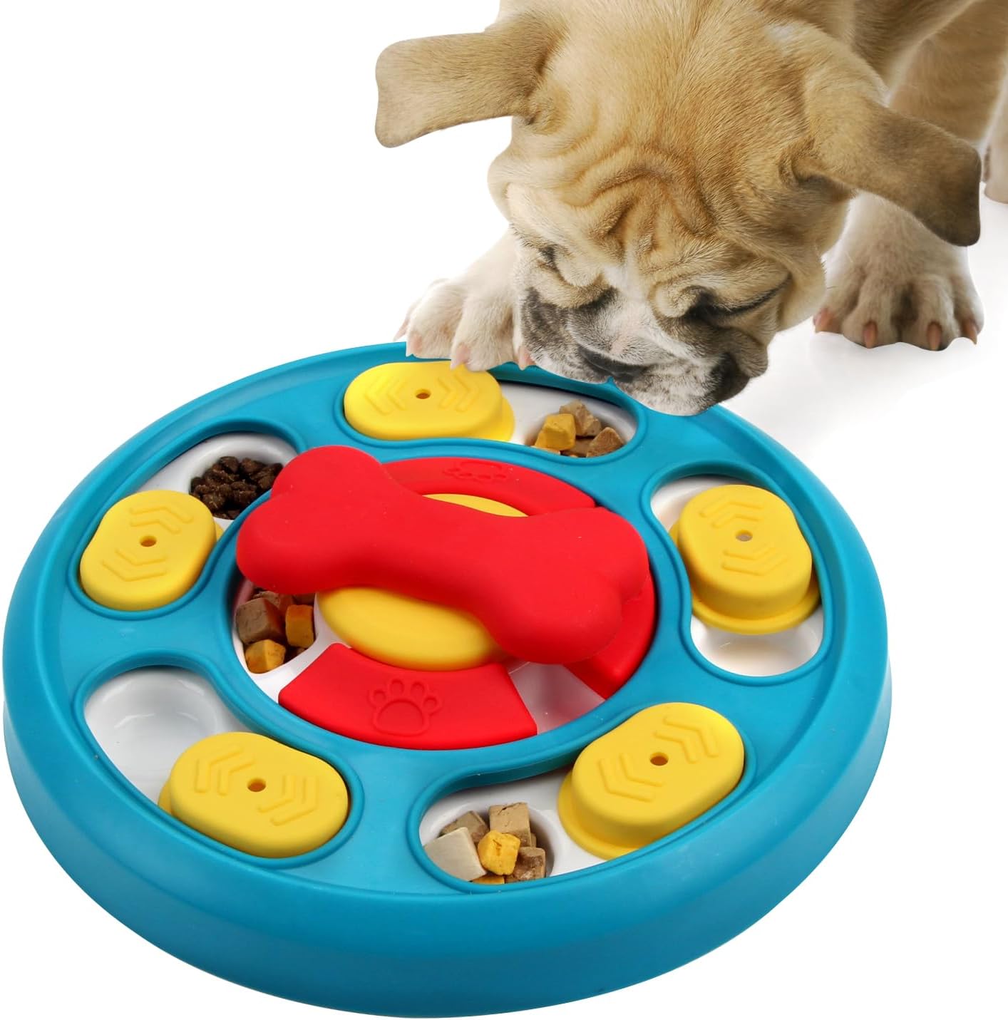 Puzzle Game and Feeder, Dog Treat Dispenser, Enrichment Toys, Interactive Toy for All Breed Dogs