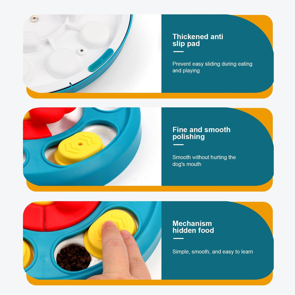 Puzzle Game and Feeder, Dog Treat Dispenser, Enrichment Toys, Interactive Toy for All Breed Dogs