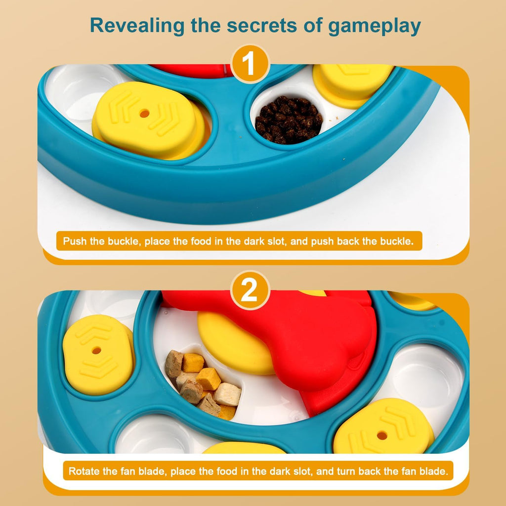 Puzzle Game and Feeder, Dog Treat Dispenser, Enrichment Toys, Interactive Toy for All Breed Dogs
