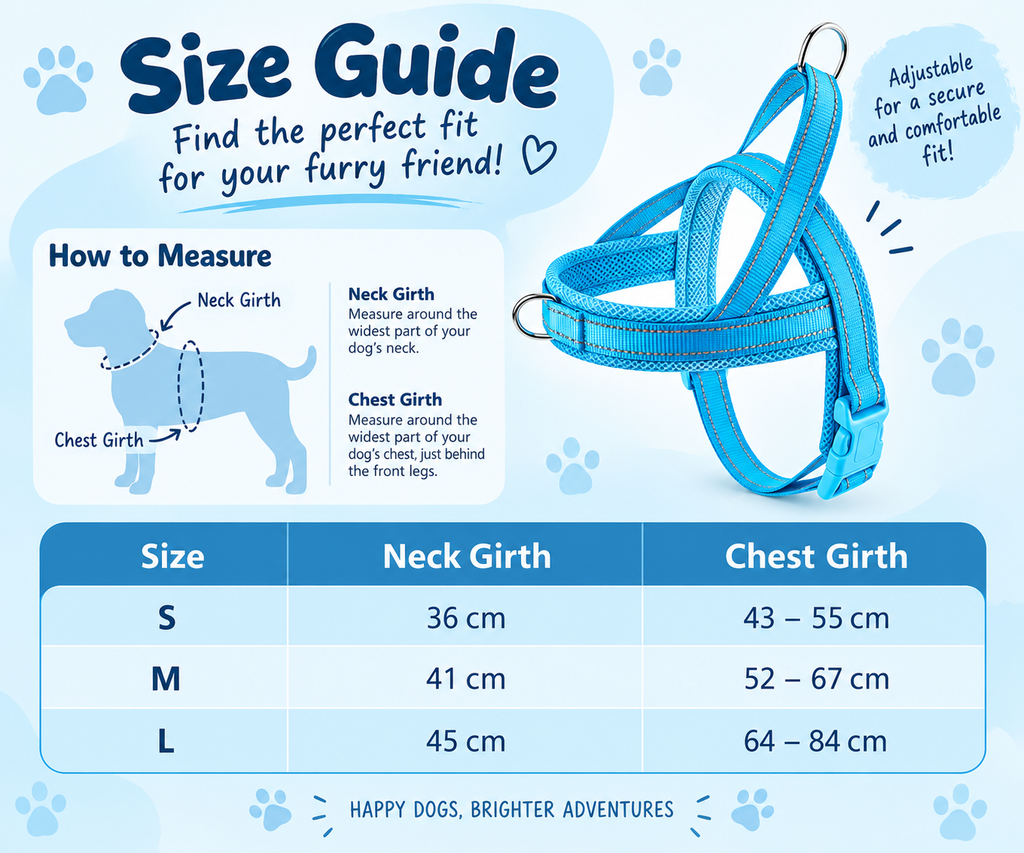 Adjustable Reflective Dog Harness