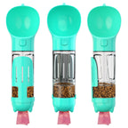 3-in-1 Pet Travel Water Bottle with Food Container & Poo Bag Dispenser