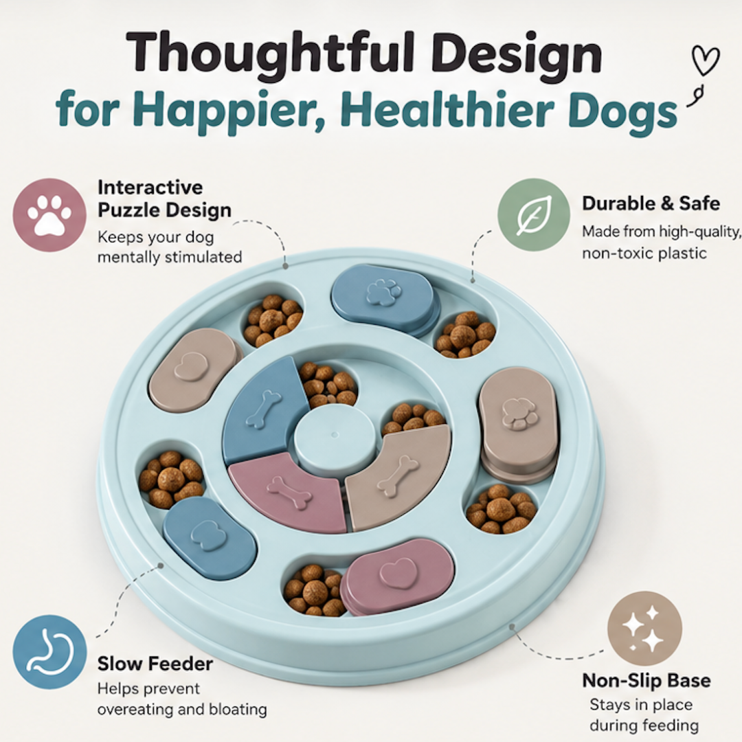 Interactive Puzzle Feeding Bowl