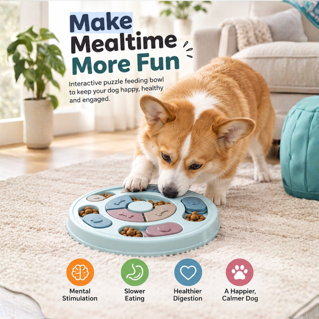 Interactive Puzzle Feeding Bowl