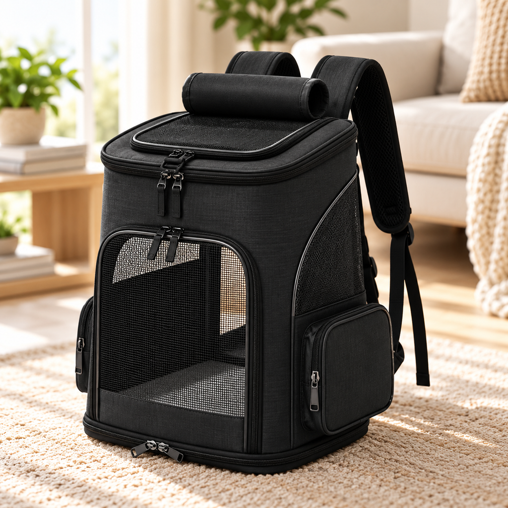 Expandable Pet Backpack for Cats & Dogs