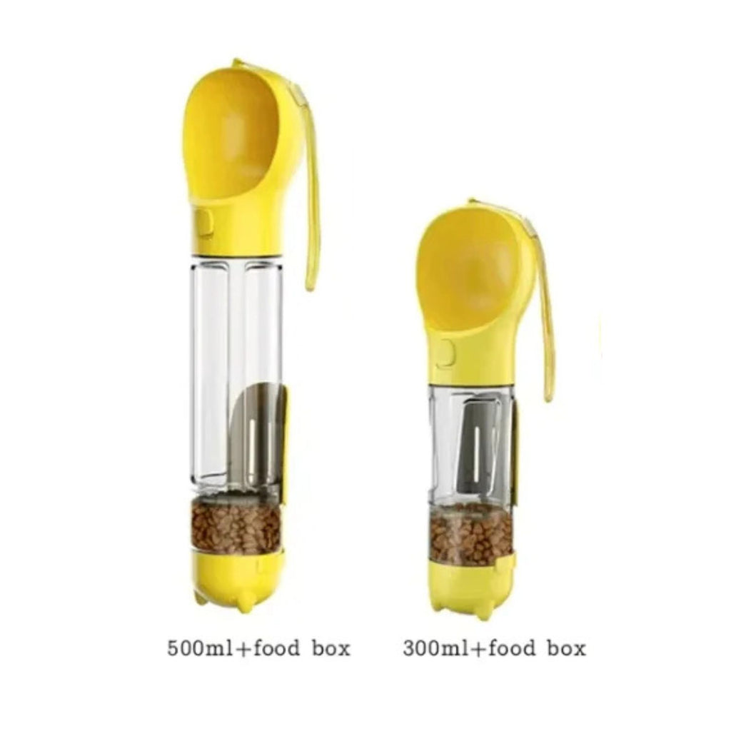 3-in-1 Portable Dog Water Bottle and Food Dispenser
