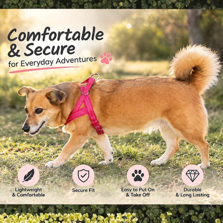 Adjustable Reflective Dog Harness