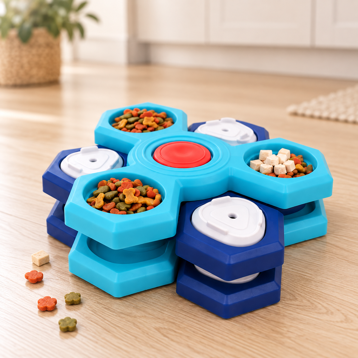 Spin & Snack Interactive Dog Puzzle Feeder