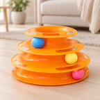 4-Tier Interactive Cat Track Toy