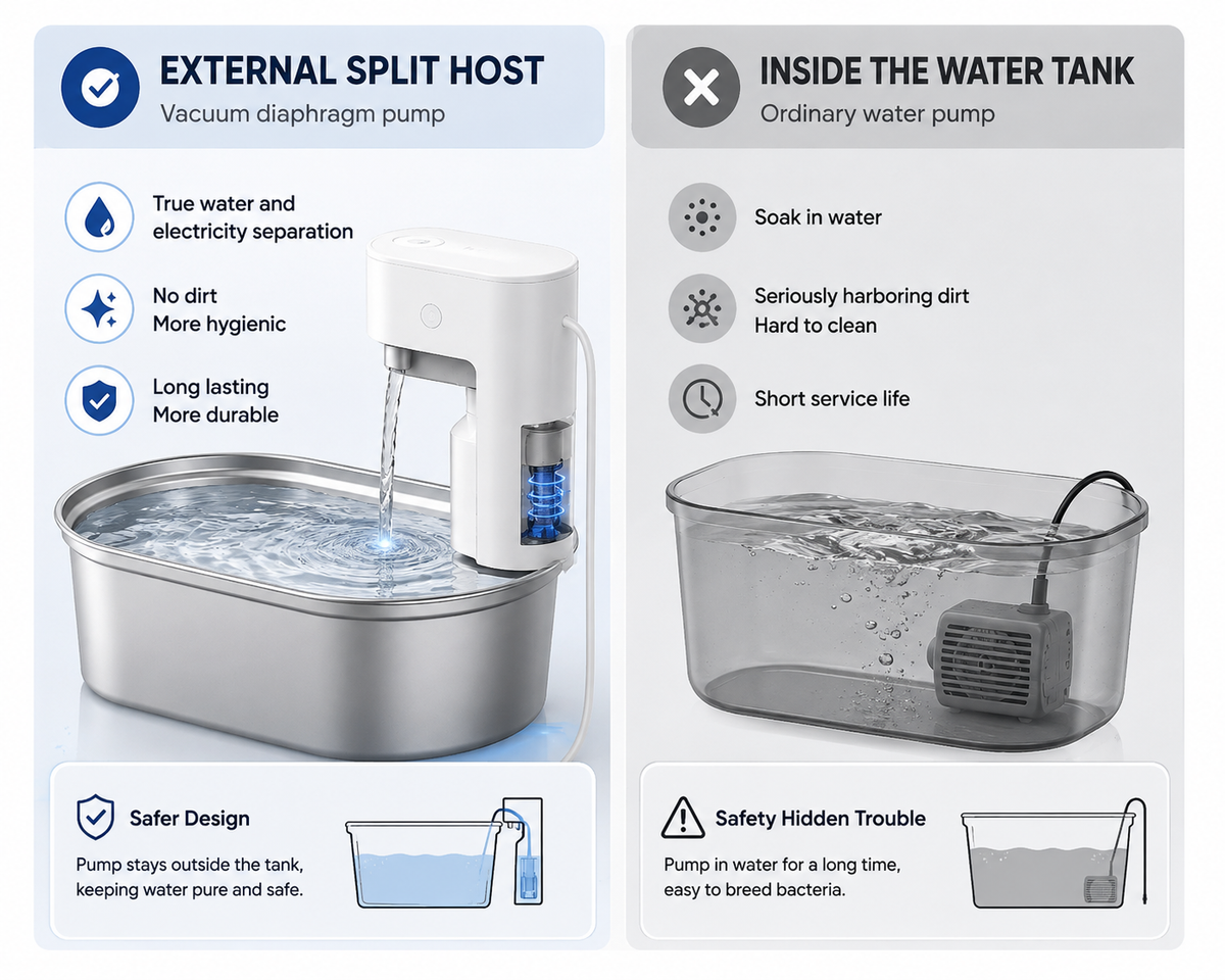 Smart Stainless Steel Pet Water Fountain