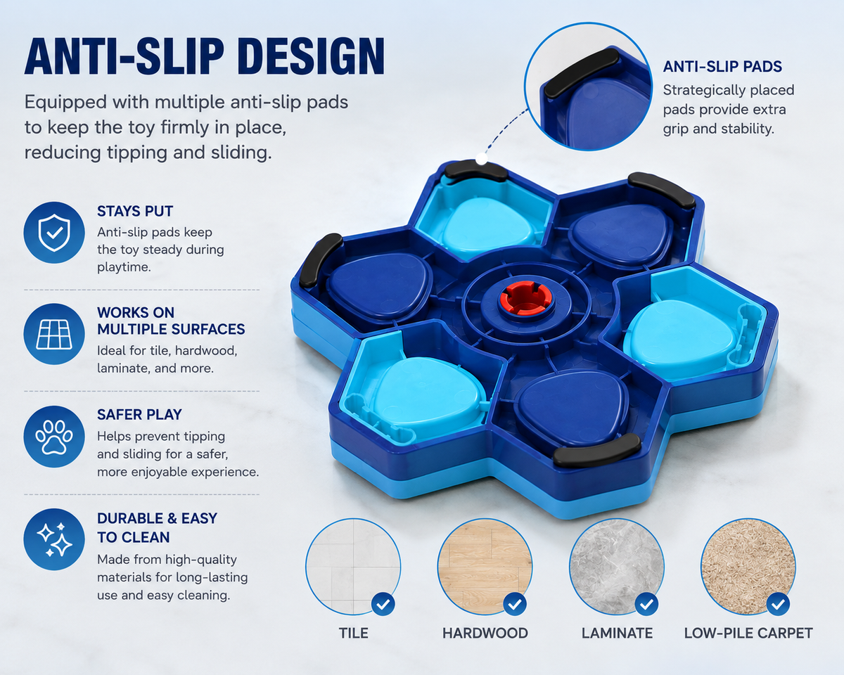 Spin & Snack Interactive Dog Puzzle Feeder